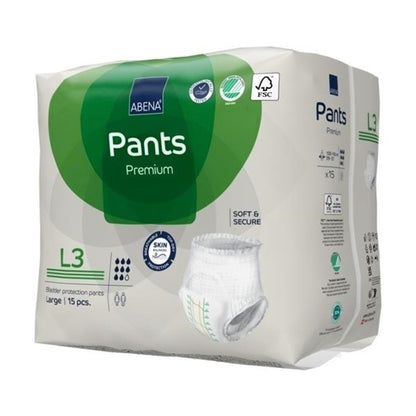 Abena® Premium Pants L3 Unisex Adult Absorbent Underwear Pull On with Tear Away Seams Large Disposable Heavy Absorbency (1218235_CS)