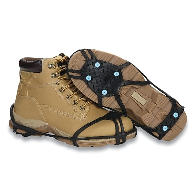 Due North® Industrial Ice + Snow Light Industrial Traction Aid, Natural Rubber, Ice Diamond™ Spikes, Black, Large/X-Large (857-V3550170-LXL)