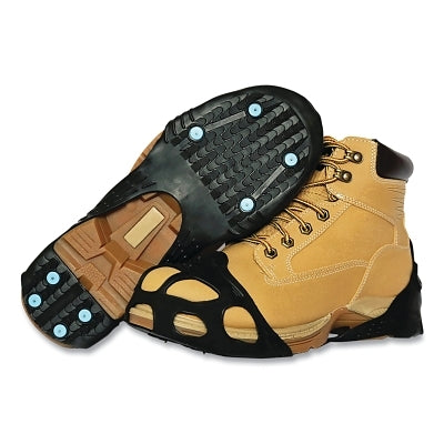 SureWerx® Industrial Ice + Snow All Purpose Industrial-Grade Traction Aid, Rubber, Ice Diamond™ Spikes, Black, X-Large (857-V3550370-XL)
