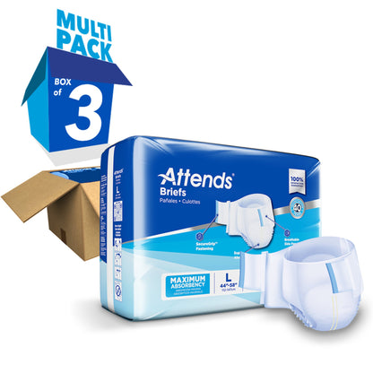 Attends® Unisex Incontinence Brief Large Disposable Heavy Absorbency (955305_CS)