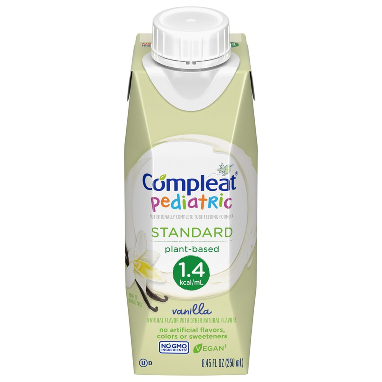 Compleat® Pediatric Standard 1.4 Cal Pediatric Oral Supplement Vanilla Flavor 8.45 oz. Carton Liquid Plant Based Food Allergies (1207051_EA)