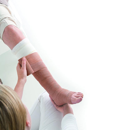 JOBST® Comprifore® LF 4 Layer Compression Bandage System 7 to 10 Inch No Closure Tan / White NonSterile 40 mmHg (1011775_KT)