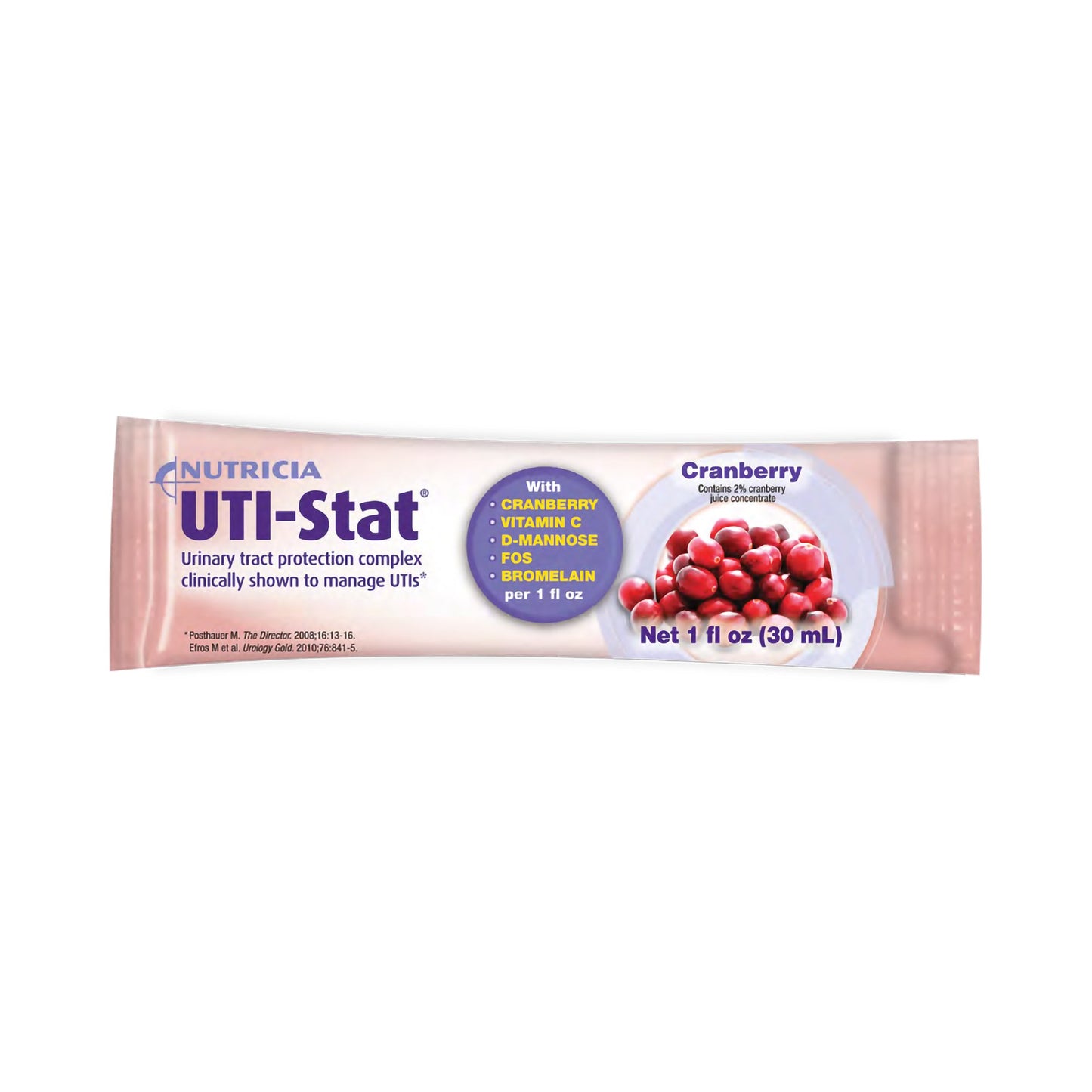 UTI-Stat® Oral Supplement Cranberry Flavor Liquid 1 oz. Individual Packet (860996_EA)