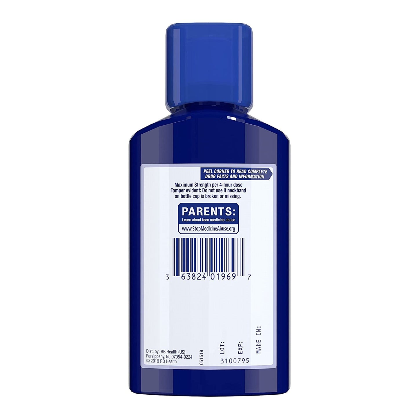 Mucinex® Fast-Max™ Cold and Cough Relief 20 mg - 400 mg - 10 mg / 5 mL Strength Liquid 6 oz. (1044221_EA)