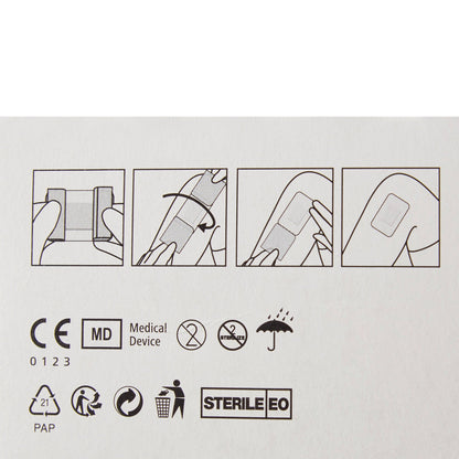Cosmopor® Steril Island Dressing 4 X 4 Inch Square Sterile Water Resistant Backing (902132_CS)