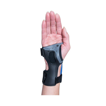 Ossur® Exoform® Carpal Tunnel Wrist Splint Low Profile Plastic / Nylon Left Hand Black / Blue / Gray Large (460853_EA)
