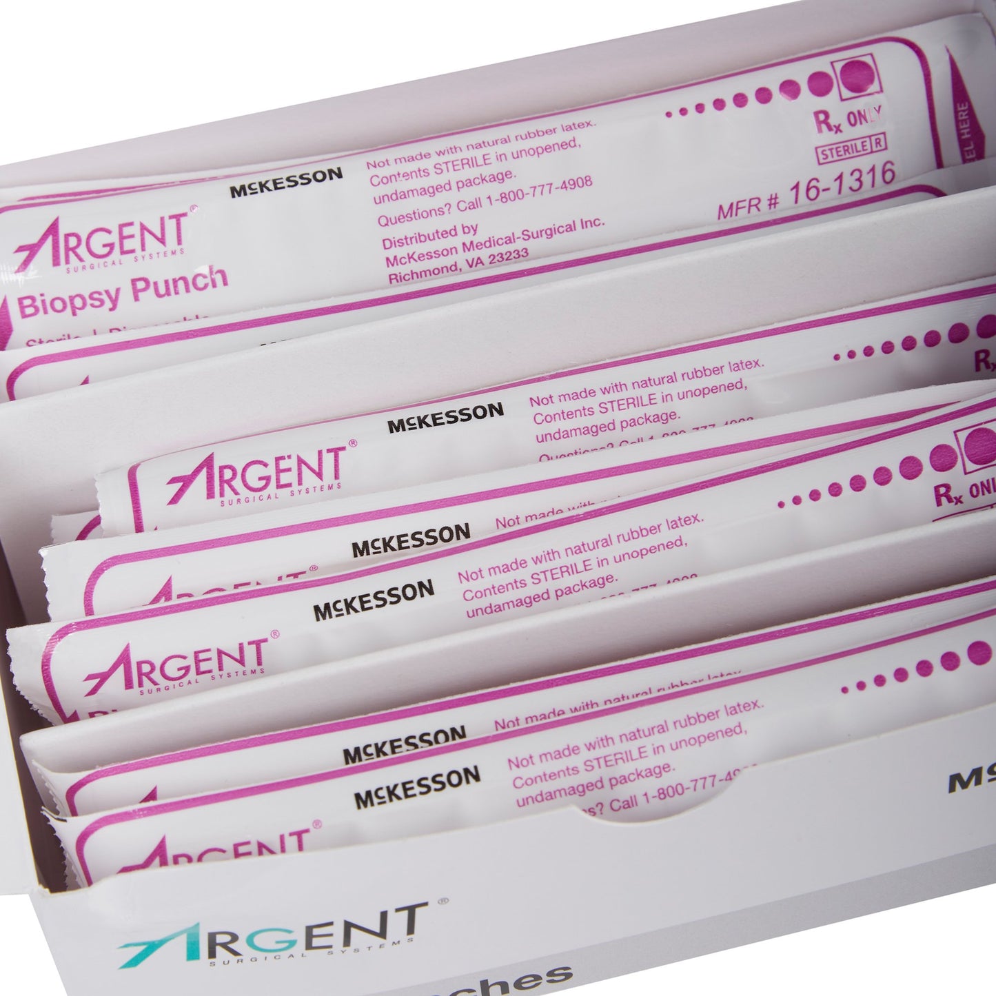 McKesson Argent™ Biopsy Punch Dermal 8 mm (1175178_BX)