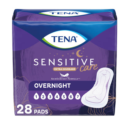 TENA® Sensitive Care Extra Coverage Bladder Control Pad 16 Inch Length Heavy Absorbency Super Absorbent Core One Size Fits Most (1009261_CS)