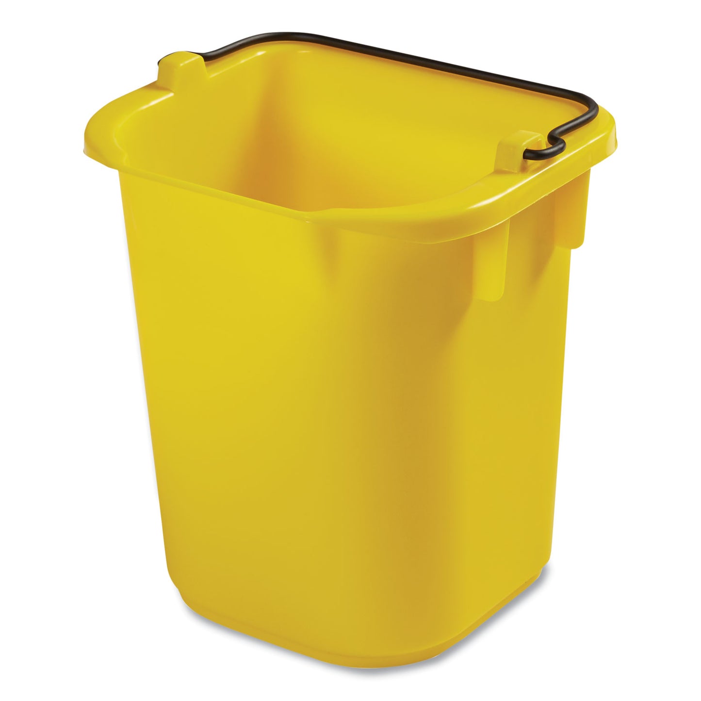 Rubbermaid® Commercial 5-Quart Disinfecting Utility Pail, Plastic, Yellow, 4/Carton (RCP1857374)