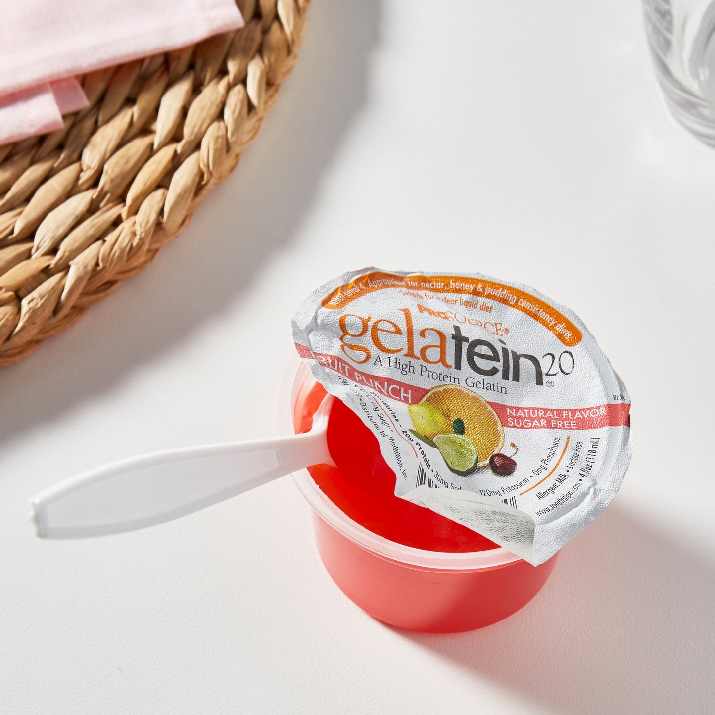 Gelatein® Oral Supplement Fruit Punch Flavor Gel 4 oz. Cup (778508_EA)