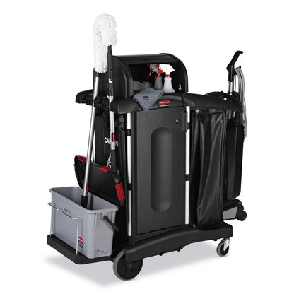 Rubbermaid® Commercial Executive Janitorial Cleaning Cart Locking Cabinet Door Kit, Black (RCP1995833)