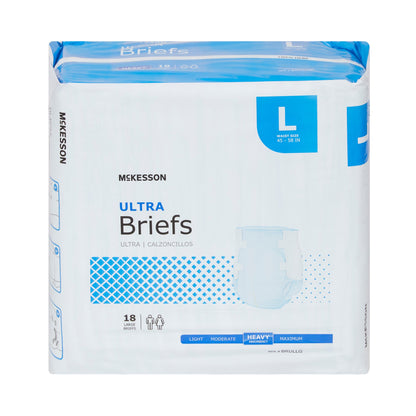 McKesson Ultra Unisex Adult Incontinence Brief Large Disposable Heavy Absorbency (800831_CS)