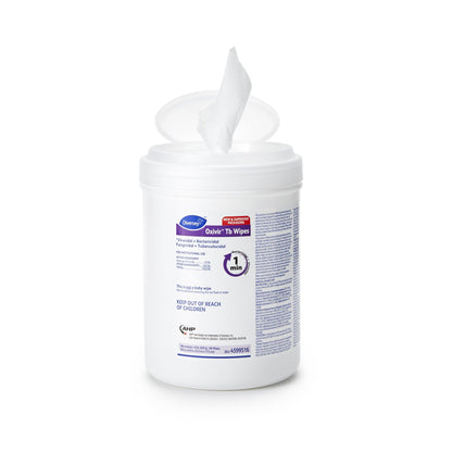 Diversey™ Oxivir® Tb Surface Disinfectant Cleaner Premoistened Hydrogen Peroxide Based Manual Pull Wipe 160 Count Canister Unscented NonSterile (734940_CS)