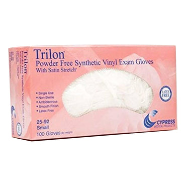 Trilon® Exam Glove Small NonSterile Vinyl Standard Cuff Length Smooth Clear Not Rated WITH PROP. 65 WARNING (264524_CS)