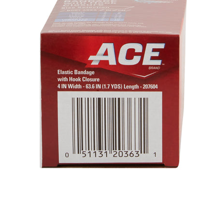 3M™ ACE™ Elastic Bandage 4 Inch X 5.3 Foot Single Hook and Loop Closure Tan NonSterile Standard Compression (500545_CS)