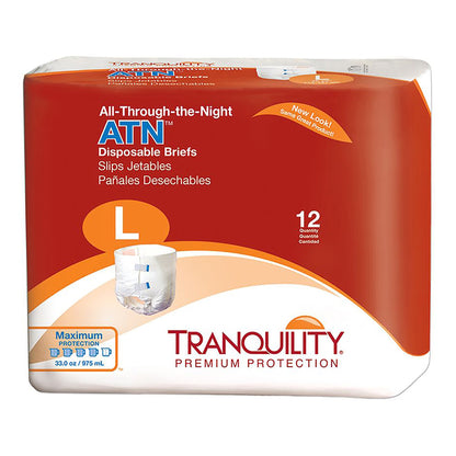 Tranquility® ATN Unisex Adult Incontinence Brief Large Disposable Heavy Absorbency (665234_CS)