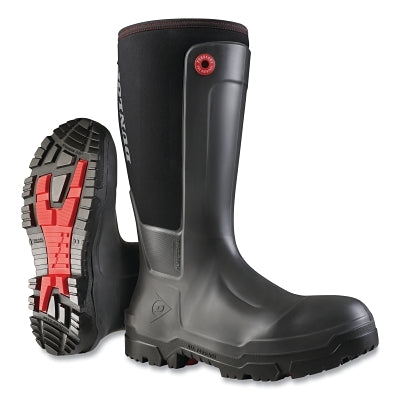 Dunlop® Protective Footwear Snugboot WorkPro Full Safety Boots, Composite Toe, Men's 10, Purofort®/Puretex, Black (868-NE68A9310)