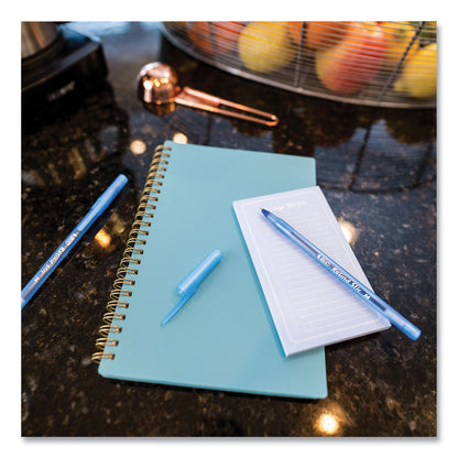 round-stic-xtra-life-ballpoint-pen-stick-medium-1-mm-blue-ink-translucent-blue-barrel-144-pack-bicgsm144azblu_5