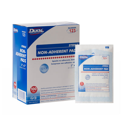 Dukal™ Non-Adherent Dressing 2 X 3 Inch Sterile 1 per Pack (327221_CS)
