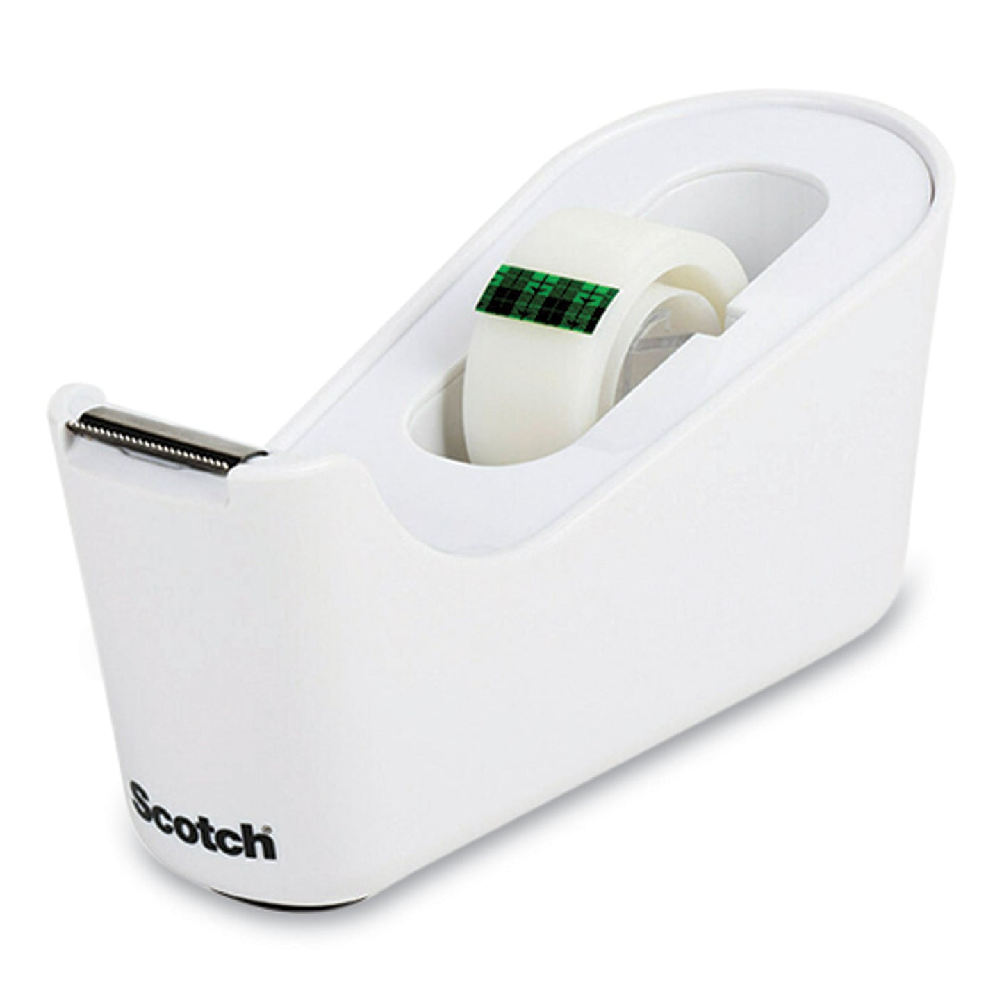 Scotch® C18 Desktop Dispenser, 1" Core, White (MMMC18MX)