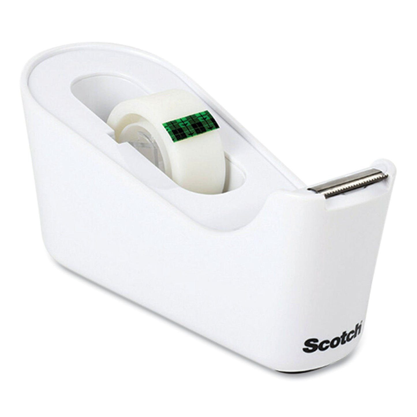 Scotch® C18 Desktop Dispenser, 1" Core, White (MMMC18MX)