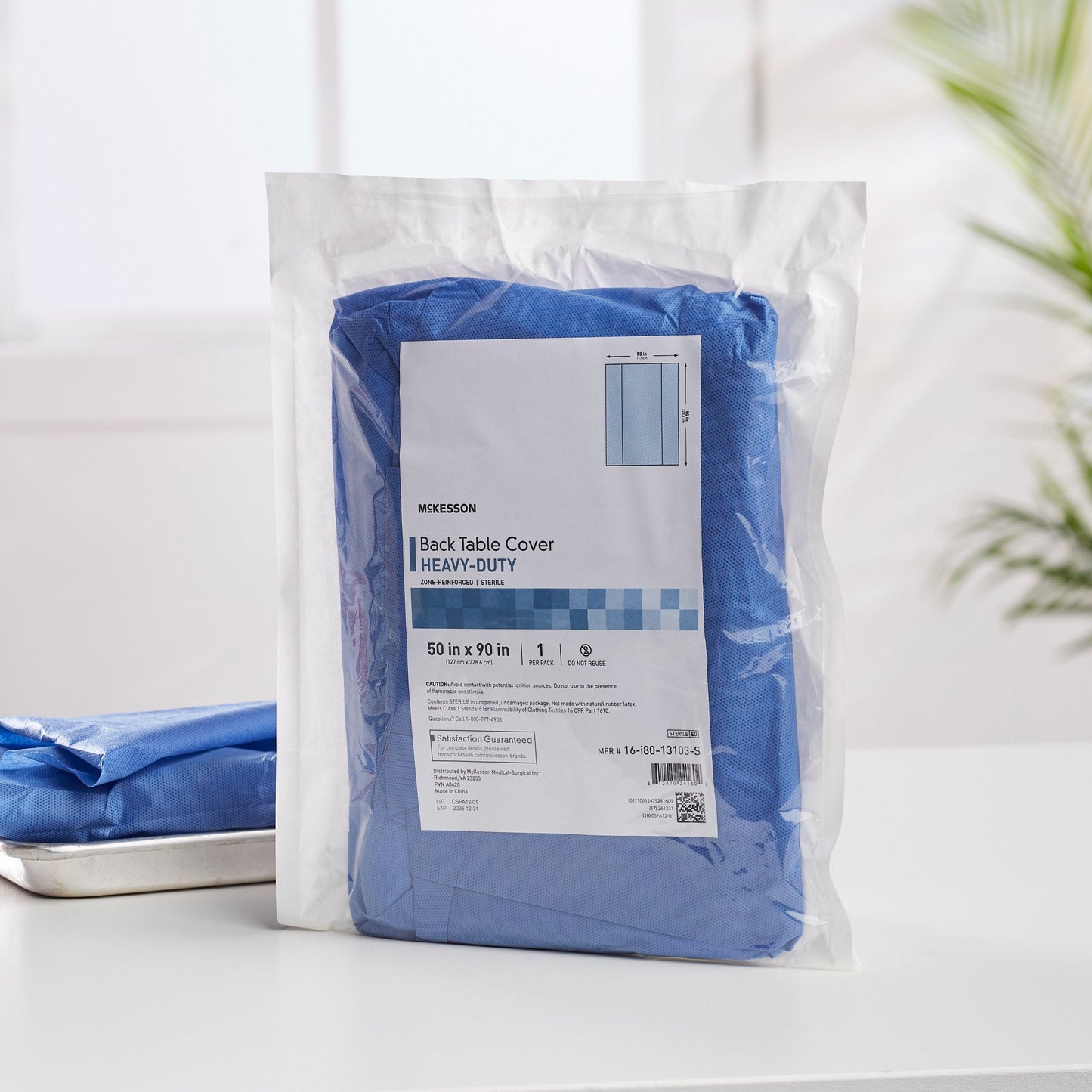 McKesson Table Drape 50 X 90 Inch For Back Table (1130794_PK)