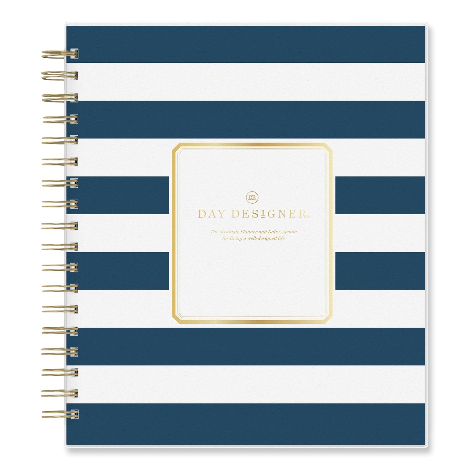 day-designer-navy-stripe-daily-monthly-planner-navy-stripe-artwork-10-x-8-navy-white-gold-cover-12-month-jan-dec-2024-bls142098_5