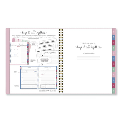 AT-A-GLANCE® Harmony Weekly/Monthly Poly Planner, 8.81 x 7.88, Pink Cover, 13-Month: Jan 2026 to Jan 2027 (AAG109980527)