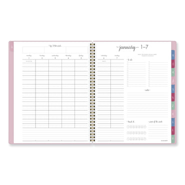 AT-A-GLANCE® Harmony Weekly/Monthly Poly Planner, 11 x 9.38, Pink Cover, 13-Month: Jan 2026 to Jan 2027 (AAG109990527)