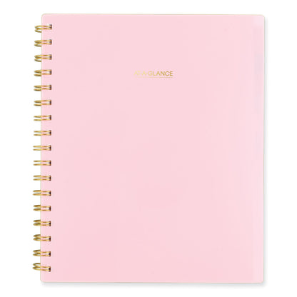 AT-A-GLANCE® Harmony Weekly/Monthly Poly Planner, 8.81 x 7.88, Pink Cover, 13-Month: Jan 2026 to Jan 2027 (AAG109980527)
