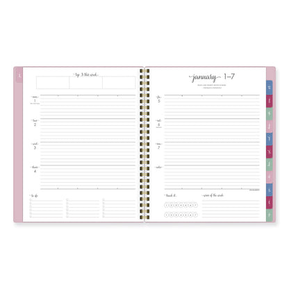 AT-A-GLANCE® Harmony Weekly/Monthly Poly Planner, 8.81 x 7.88, Pink Cover, 13-Month: Jan 2026 to Jan 2027 (AAG109980527)