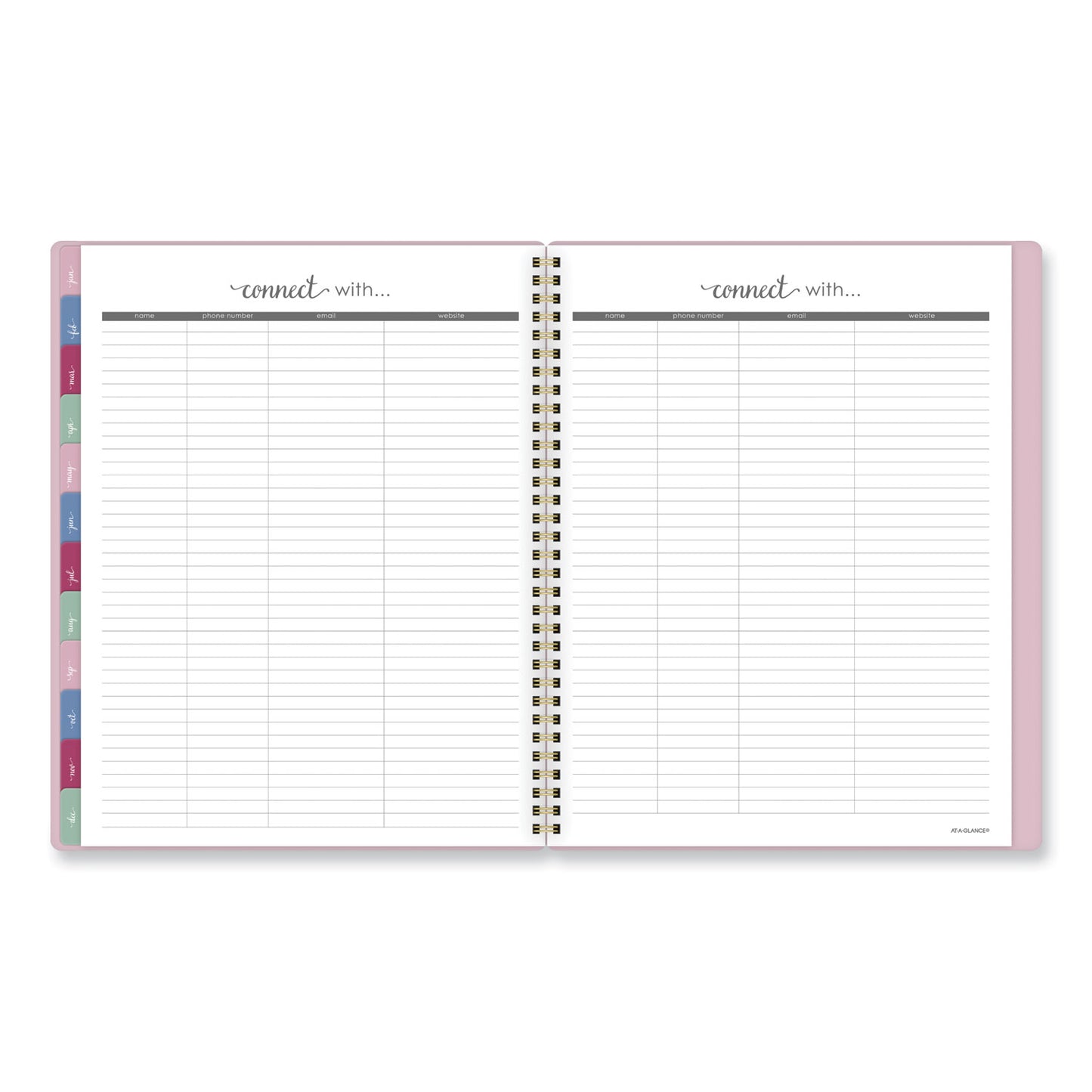 AT-A-GLANCE® Harmony Weekly/Monthly Poly Planner, 11 x 9.38, Pink Cover, 13-Month: Jan 2026 to Jan 2027 (AAG109990527)