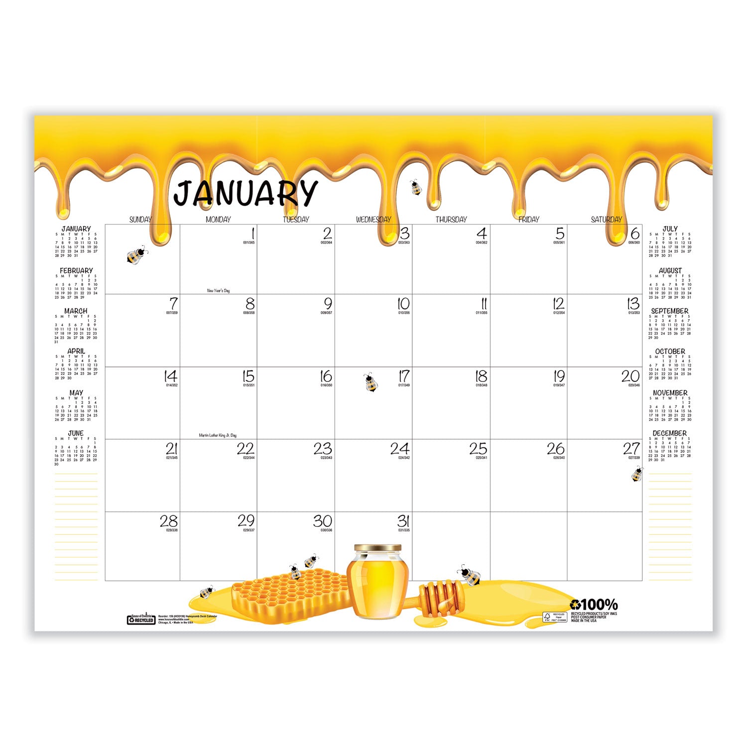 house-of-doolittle-recycled-honeycomb-desk-pad-calendar-num-hod156_2