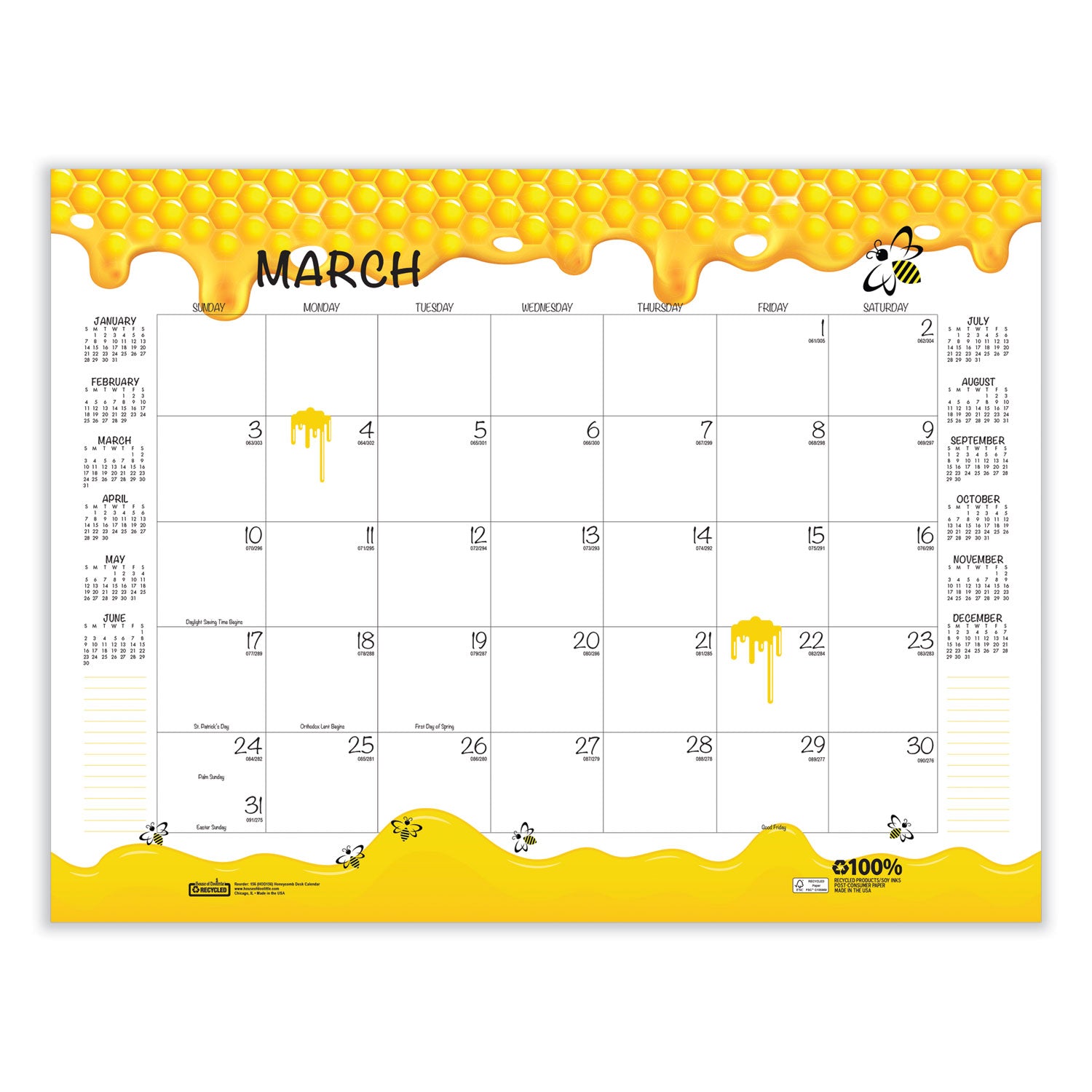 house-of-doolittle-recycled-honeycomb-desk-pad-calendar-num-hod156_4