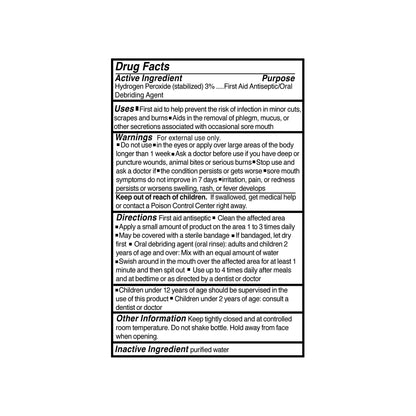 McKesson Brand Antiseptic Hydrogen Peroxide Topical Liquid 4 oz. Bottle (141564_EA)