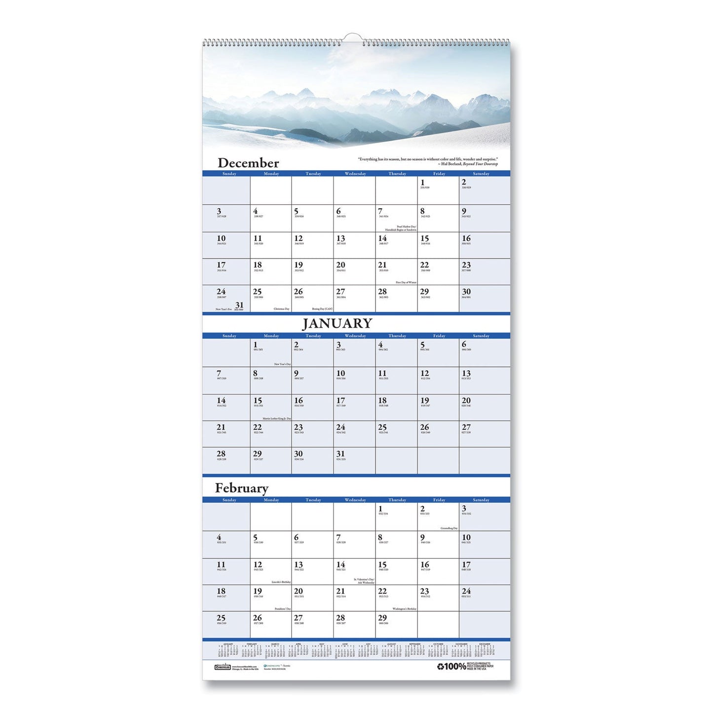house-of-doolittle-earthscapes-recycled-3-month-vertical-wall-calendar-num-hod3638_2