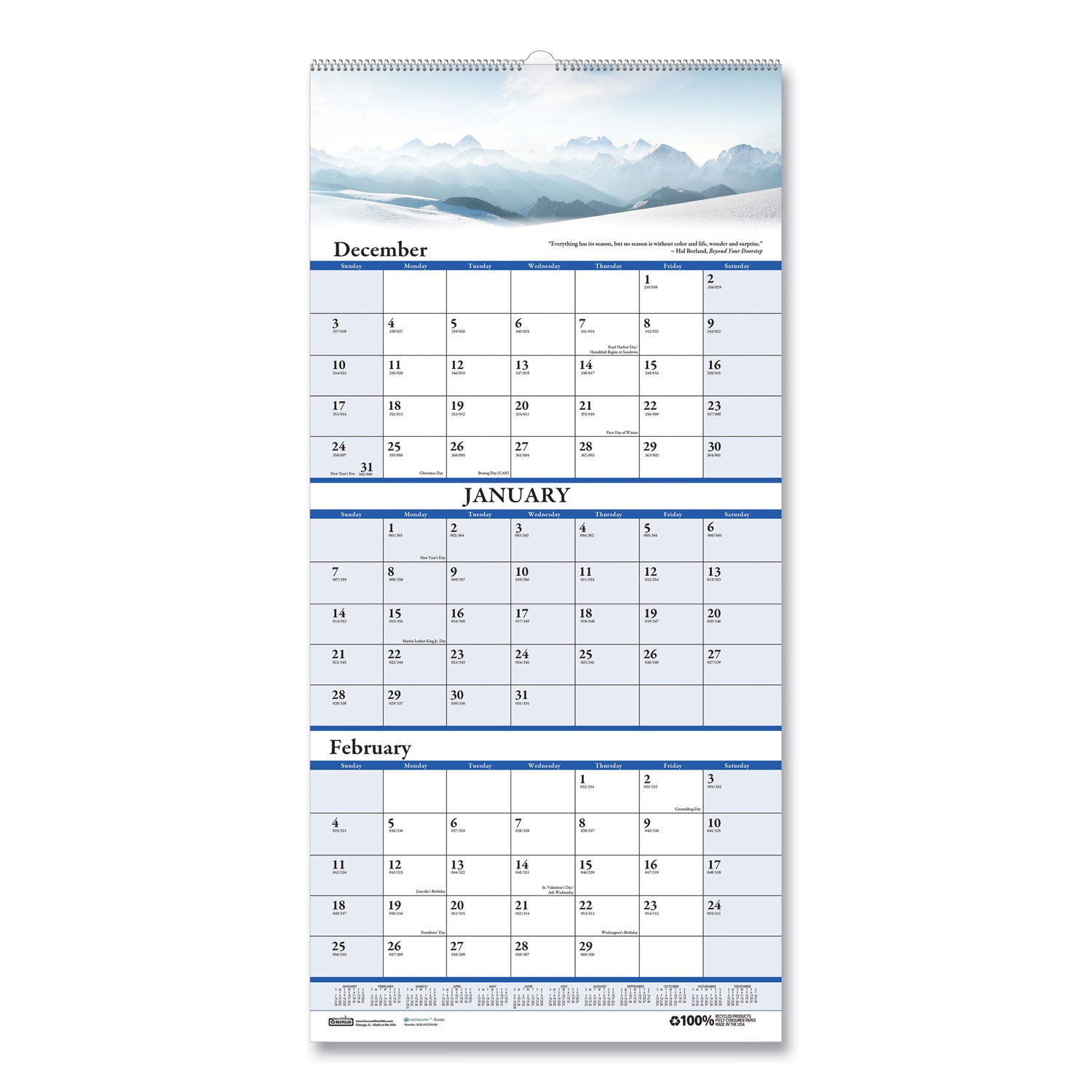 house-of-doolittle-earthscapes-recycled-3-month-vertical-wall-calendar-num-hod3638_2