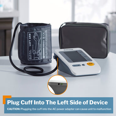 McKesson Brand Home Automatic Digital Blood Pressure Monitor Adult Cuff Nylon Cuff 22 - 36 cm Desk Model (854388_EA)