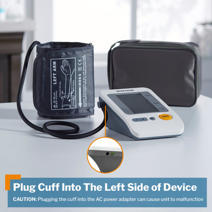 McKesson Brand Home Automatic Digital Blood Pressure Monitor Adult Cuff Nylon Cuff 22 - 36 cm Desk Model (854388_EA)