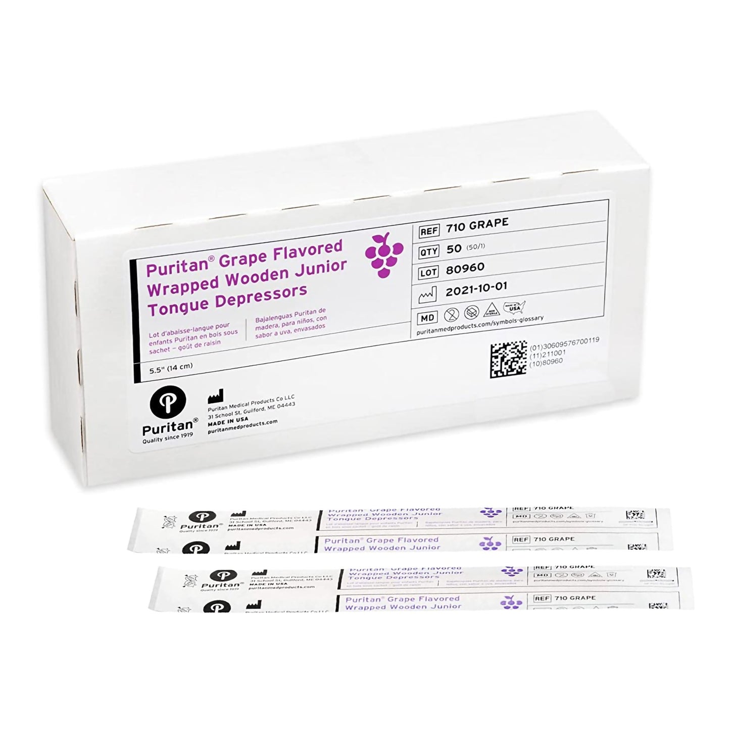 Puritan® Tongue Depressor 5-1/2 Inch Length Wood Junior (184737_CS)