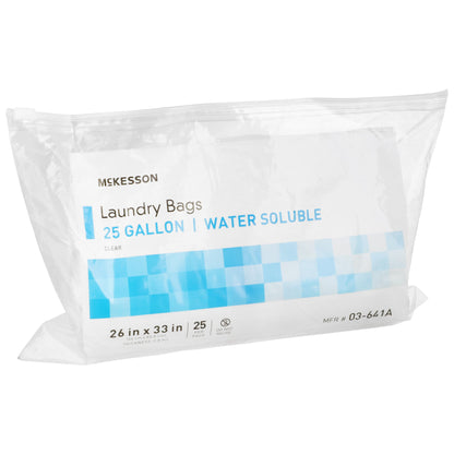 McKesson Hot Water Soluble Laundry Hamper Bag 20 to 25 gal. 26 X 33 Inch Disposable (1147893_CS)