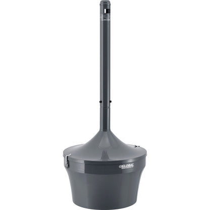 Global Industrial Steel Outdoor Ashtray, 4-1/2 Gallon, Gray (WB641447GY)