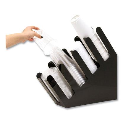 mind-reader-foundation-collection-4-compartment-graduated-countertop-coffee-cup-dispenser-4-x-18-x-16-black-ems4acupholdblk_7