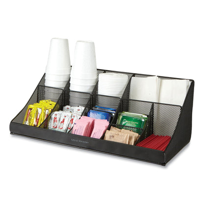 mind-reader-network-collection-11-compartment-coffee-cup-and-condiment-countertop-organizer-9-5-x-17-88-x-6-63-black-emscomorgmeshbl_7