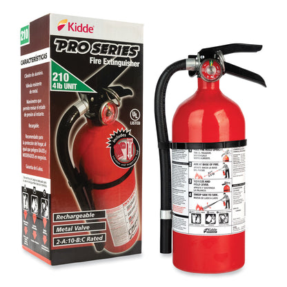 Kidde Pro 210 Fire Extinguisher, 2-A:10-B:C (KID21033044)