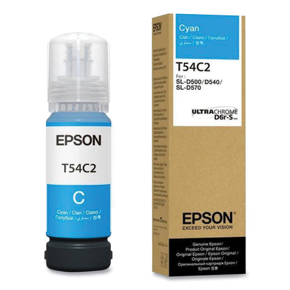Epson® T54C220 (T54C) UltraChrome Ink, 70 mL, Cyan (EPST54C220)