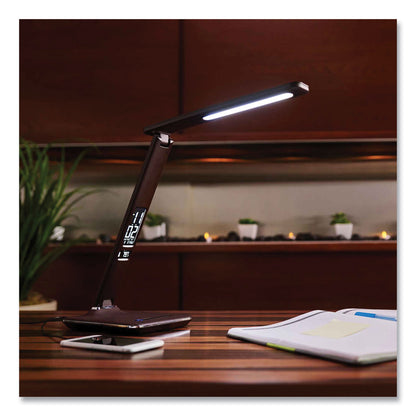 OttLite® Wellness Series Renew LED Desk Lamp, 23" High, Brown (OTTF1DY8BW9SHPR)