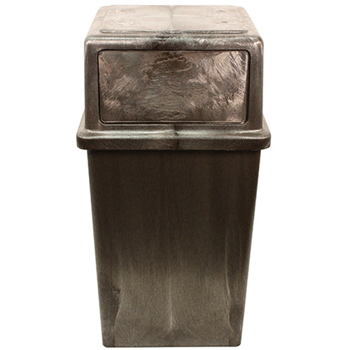 Impact® Vanguard™ 45 Gallon Indoor/Outdoor Trash Receptacle, Brown, 1/Case (IMP87504)