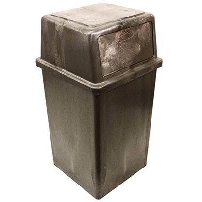Impact® Vanguard™ 45 Gallon Indoor/Outdoor Trash Receptacle, Brown, 1/Case (IMP87504)