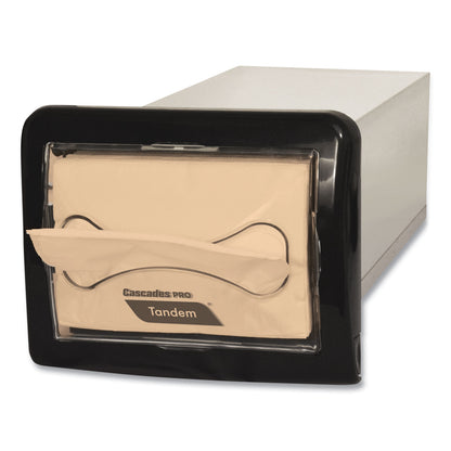 Cascades PRO Tandem In-Counter Interfold Napkin Dispenser, 8.63 x 18 x 6.5, Black (CSDC450)